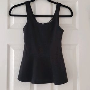 Express Black Peplum Top Size XS